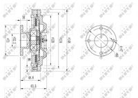 NRF 49603 - Embrague, ventilador del radiador