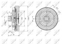 NRF 49611 - Embrague, ventilador del radiador