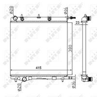 NRF 50430A - Radiador, refrigeración del motor