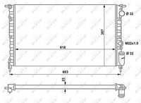 NRF 507465 - Radiador, refrigeración del motor
