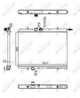 NRF 509524A - Radiador, refrigeración del motor