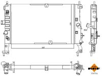 NRF 53475A - Radiador, refrigeración del motor