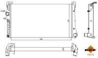 NRF 53615A - Radiador, refrigeración del motor