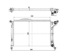 NRF 53969 - Radiador, refrigeración del motor
