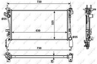 NRF 53982 - Radiador, refrigeración del motor