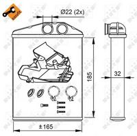 NRF 54275 - Radiador de calefacción