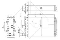 NRF 54321 - Radiador de calefacción