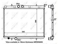 NRF 56096 - Radiador, refrigeración del motor - EASY FIT