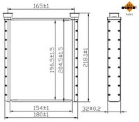 NRF 54381 - Radiador de calefacción