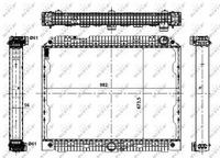 NRF 56071 - Radiador, refrigeración del motor