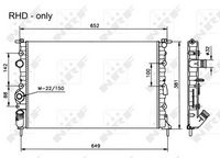 NRF 58025 - Radiador, refrigeración del motor
