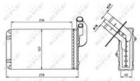 NRF 58836 - Radiador de calefacción
