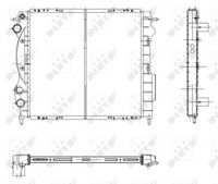 NRF 58934 - Radiador, refrigeración del motor