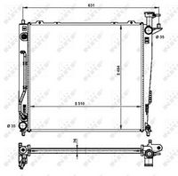 NRF 59201 - Radiador, refrigeración del motor
