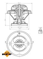 NRF 725074 - Termostato, refrigerante