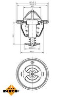 NRF 725174 - Termostato, refrigerante