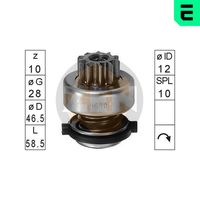 ERA ZN0630 - Engranaje de rueda libre, arrancador