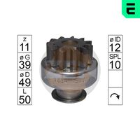 ERA ZN1884 - Engranaje de rueda libre, arrancador