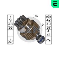 ERA ZN1862 - Engranaje de rueda libre, arrancador