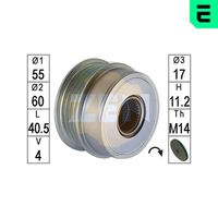ERA ZN5684 - Rueda libre alternador
