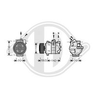 DIEDERICHS DCK1034 - Compresor, aire acondicionado - DIEDERICHS Climate