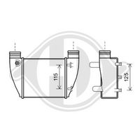 DIEDERICHS DCA1068 - Radiador de aire de admisión - DIEDERICHS Climate