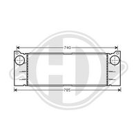DIEDERICHS DCA1074 - Radiador de aire de admisión - DIEDERICHS Climate