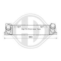 DIEDERICHS DCA1136 - Radiador de aire de admisión - DIEDERICHS Climate
