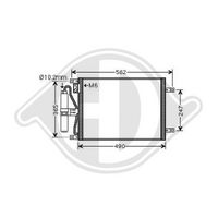 DIEDERICHS DCC1111 - Condensador, aire acondicionado