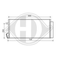 DIEDERICHS DCC1634 - Condensador, aire acondicionado