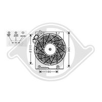 DIEDERICHS DCL1020 - Ventilador, condensador del aire acondicionado - DIEDERICHS Climate