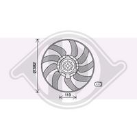 DIEDERICHS DCL1039 - Ventilador, refrigeración del motor - DIEDERICHS Climate