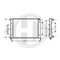 DIEDERICHS DCM1352 - Radiador, refrigeración del motor - DIEDERICHS Climate