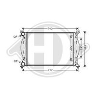 DIEDERICHS DCM1466 - Radiador, refrigeración del motor - DIEDERICHS Climate