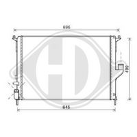 DIEDERICHS DCM2962 - Radiador, refrigeración del motor - DIEDERICHS Climate