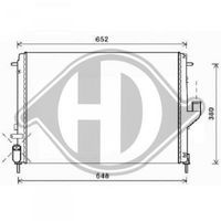 DIEDERICHS DCM2963 - Radiador, refrigeración del motor - DIEDERICHS Climate