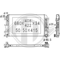 DIEDERICHS DCM3456 - Radiador, refrigeración del motor - DIEDERICHS Climate