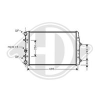 DIEDERICHS DCM3566 - Radiador, refrigeración del motor - DIEDERICHS Climate