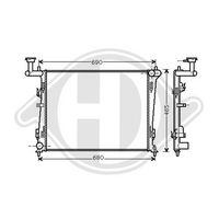 DIEDERICHS DCM3789 - Radiador, refrigeración del motor - DIEDERICHS Climate