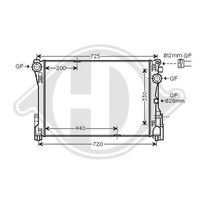 DIEDERICHS DCM3882 - Radiador, refrigeración del motor - DIEDERICHS Climate