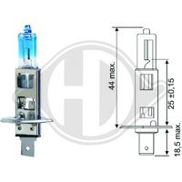 DIEDERICHS LID10014 - Lámpara, faro de curva dinámico - Xenon Look 3.620K +50% More Light