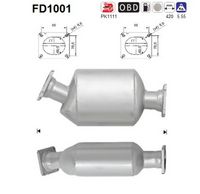 AS FD1001 - Filtro hollín/partículas, sistema escape