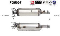 AS FD5007 - Filtro hollín/partículas, sistema escape