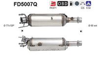 AS FD5007Q - Filtro hollín/partículas, sistema escape