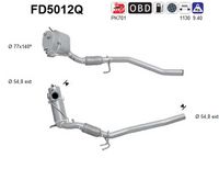 AS FD5012Q - Filtro hollín/partículas, sistema escape
