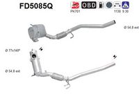 AS FD5085Q - Filtro hollín/partículas, sistema escape