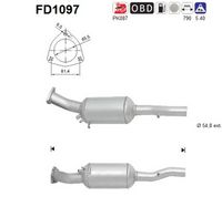 AS FD1097 - Filtro hollín/partículas, sistema escape