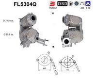 AS FL5304Q - Filtro hollín/partículas, sistema escape