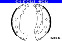ATE 650352 - Juego de zapatas de frenos
