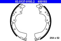 ATE 650193 - Juego de zapatas de frenos